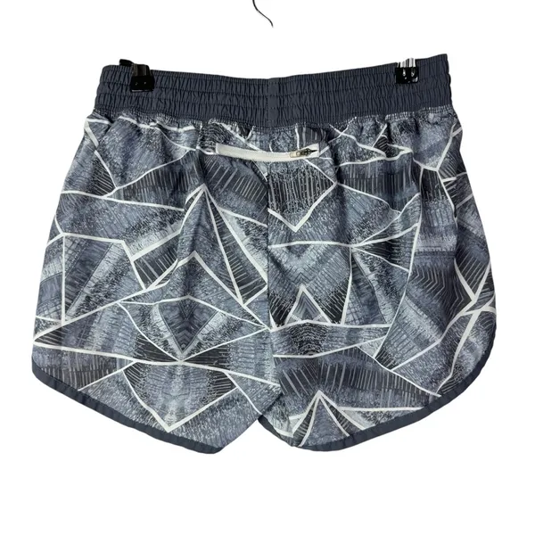 Champion C9 Gray & White Geometric Printed Running‎ Athletic Shorts M - Image 2