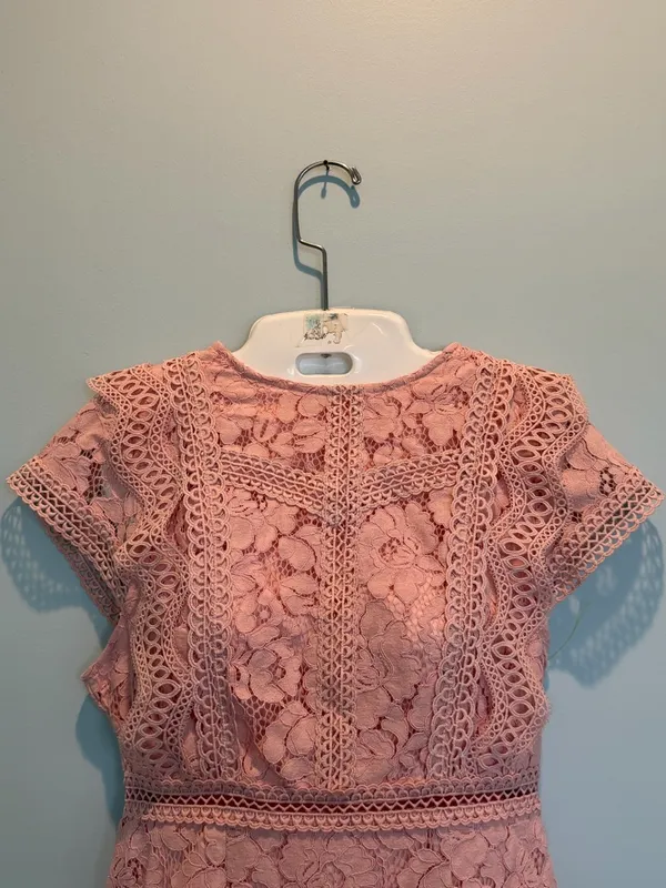 Baltic Born Nessa Lace Blush Midi Dress size Small New With Tags - Image 13