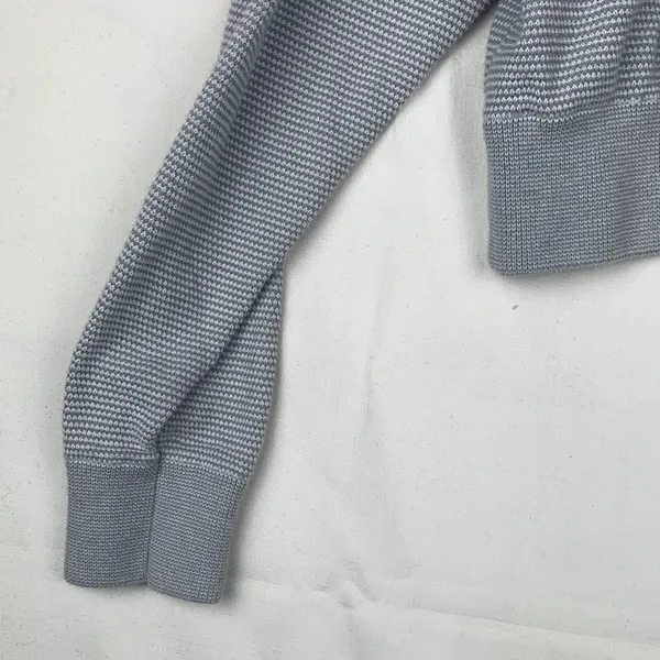 Varley x Barry's size xs gray knit pull over 1/4 zip Sweater waffle relaxed - Image 6