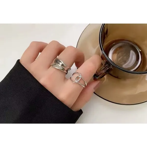 Boutique NEW Unisex Handmade‎ 925 Sterling Silver Knot Band Ring, Adjustable - Image 16