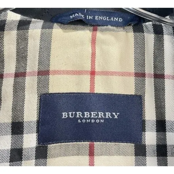 Burberry London Womens S Black Diamond‎ Quilted Jacket Nova Check Lining England - Image 4