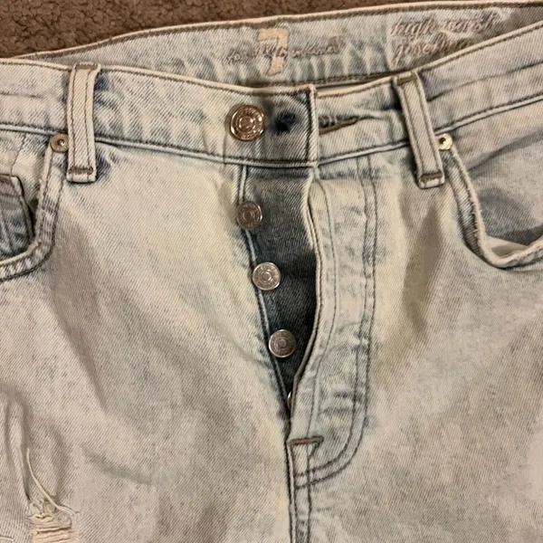 7‎ for all mankind high waist Josephina distressed jeans 27 - Image 5