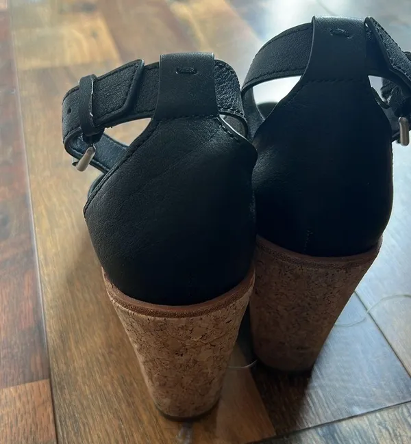 DV by Dolce Vita leather cork wedges - Image 3