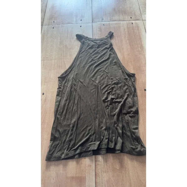 Melrose and Market Olive Green Halter Neck‎ Tank Top Small - Image 4