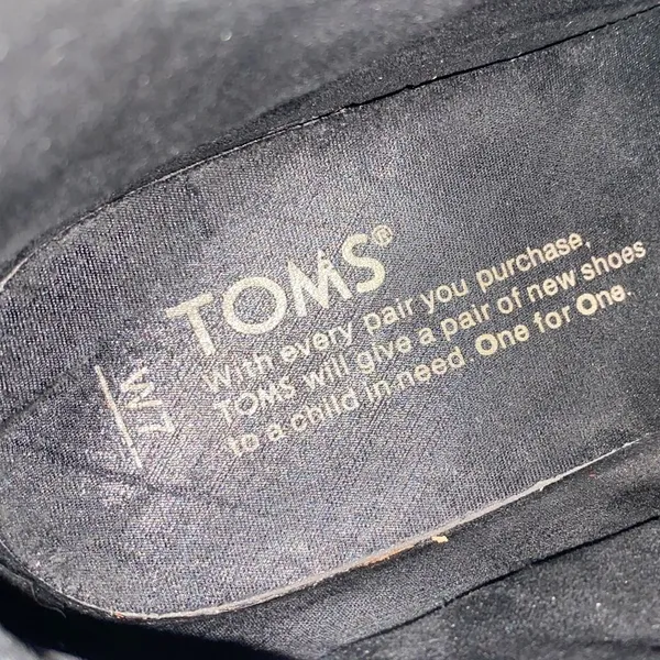 Toms Carpe Diern Leila Black Ankle Booties with Brown Heel Size 7 - Image 10