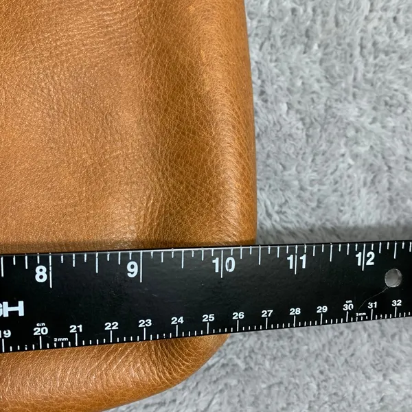 Madewell Transport Tote Bag Womens Medium English Saddle Brown Leather Zip Top‎ - Image 2
