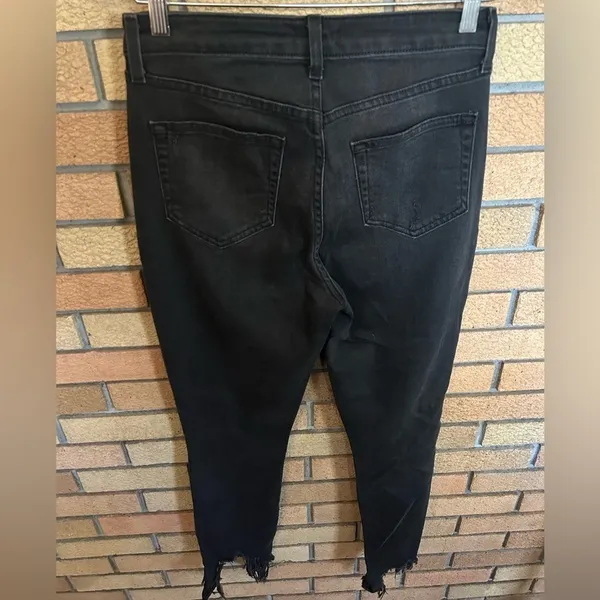 L'Agence High Line Skinny Jeans in "Night Destruction” Distressed Size 27 NWOT - Image 5