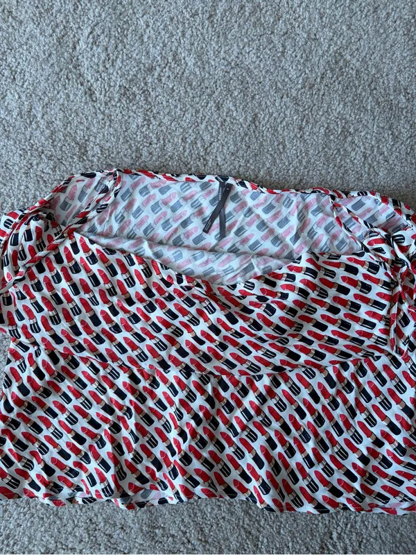 Anthropologie by Anthropologie Silky lipstick Cowl-Neck Tank Top size xl NWT - Image 5
