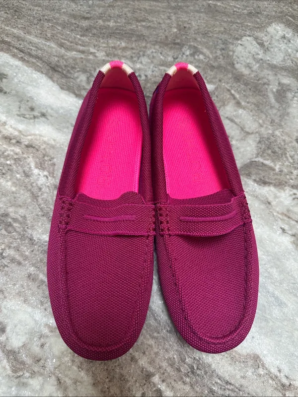 Rothy’s The Driver Loafers in Raspberry - Image 2