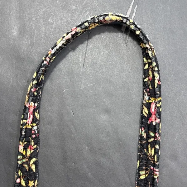 Vera Bradley Iconic Small Tote Bag MING Black Bamboo Floral Quilted Y2K Purse‎ - Image 15