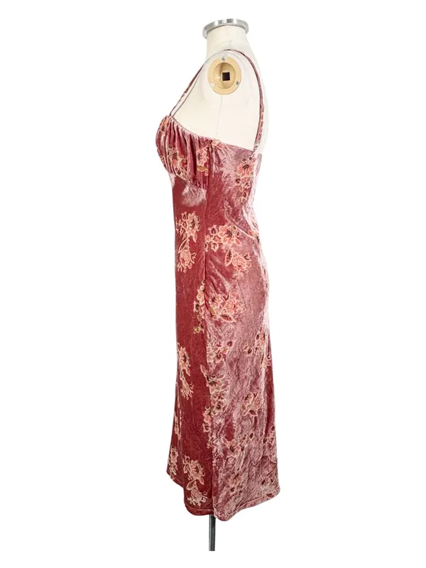Anthropologie Hutch Hayden Velvet Slip Floral Maxi Dress - Image 4