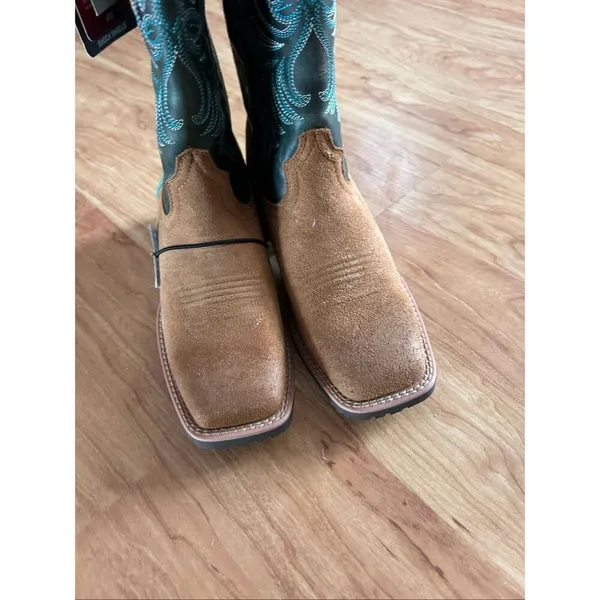 Ariat Women's Hybrid Ranch Time Square Toe Western Boot 6.5B - Image 7
