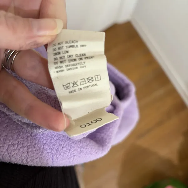 PANGAIA Organic Cotton Light Purple Lavender Drawstring Sweatpants Size Small - Image 8
