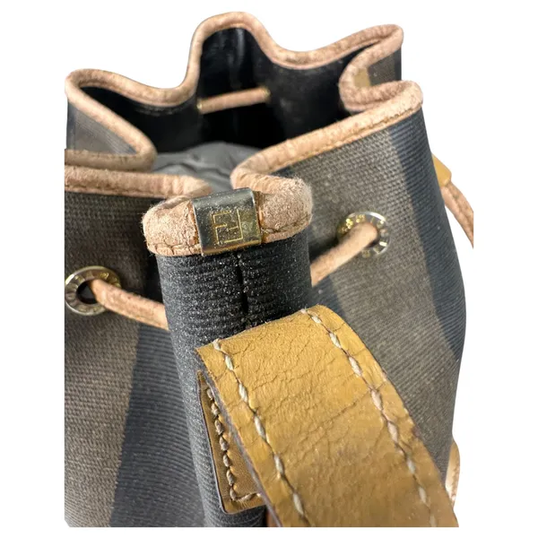 Fendi Vintage Pequin Mon Tresor Bucket Bag Drawstring – FLAWS PROJECT - Image 10