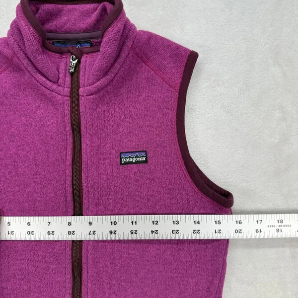 Patagonia Better Sweater‎ Fleece Vest Full Zip Sleeveless Outdoor Purple XS - Image 2