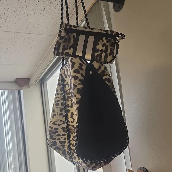 Leopard Print Women's Bag Brown - Image 2