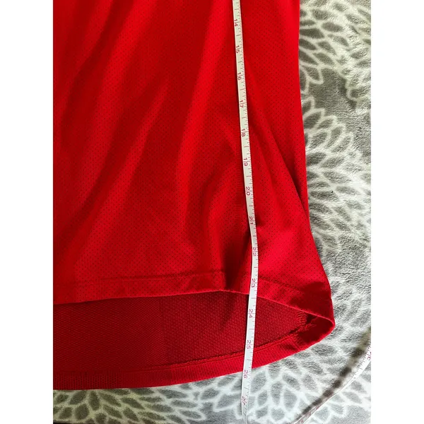 Nike Running Dri-FIT Red Shirt Small Long Sleeve Athletic Reflective Logo Sporty - Image 7