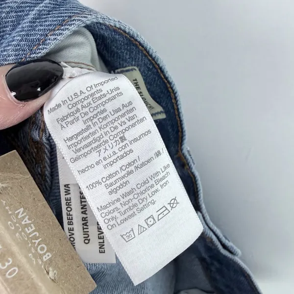 NWT Madewell The Slouchy Boyjean Rosewell Wash Rigid Size 30 NEW - Image 13