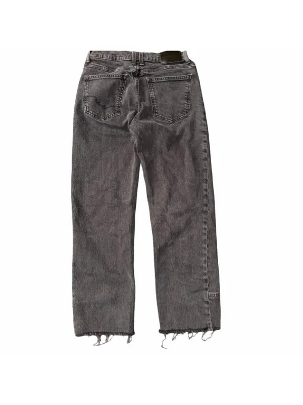 Free People We The Free Jeans Womens 29x28 Black Risk Taker High Rise Straight - Image 2