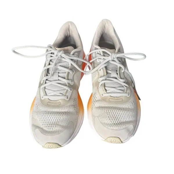 lululemon Blissfeel Womens Running Sneakers Size 8 Vapor Orange White Shoes - Image 5