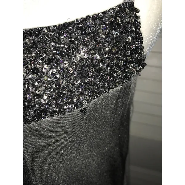 Silence + Noise Sequin Sweetheart Neckline Tank Top L Flaws Rocker Coquette Girl - Image 7