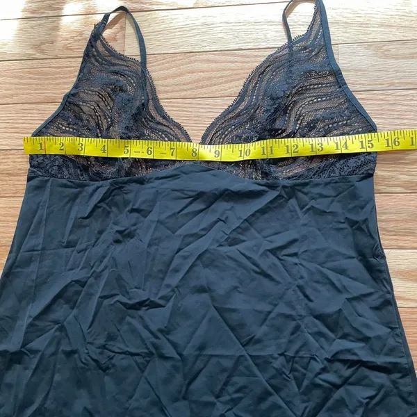 Calvin Klein Black Lace Slip Dress Womens Medium Intimates - Image 4