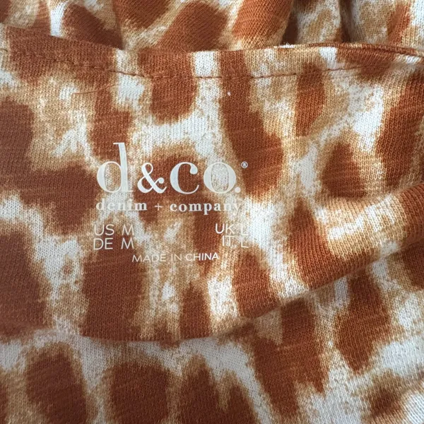 Denim & Co Tan Giraffe‎ Animal Print Maxi Dress with Pockets Casual Size Medium - Image 6