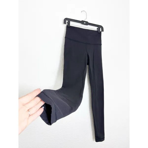 Lululemon Wunder Under High-Rise Tight Size 6 Black lw5bjws Stretch Athleisure - Image 12