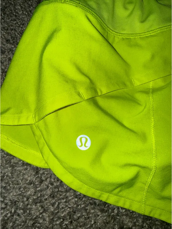 Lululemon Neon Yellow Speed Up Shorts - Image 2