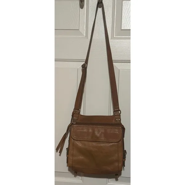 Fossil Women's Vintage Geniune Brown Soft Supple Leather Crossbody Shoulder Bag - Image 8