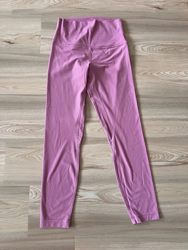 Lululemon align ribbed high rise 25 pink  - Image 5