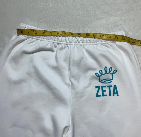 Jerzees Zeta "Living the Nu life white sweatpants womens size XL - Image 3