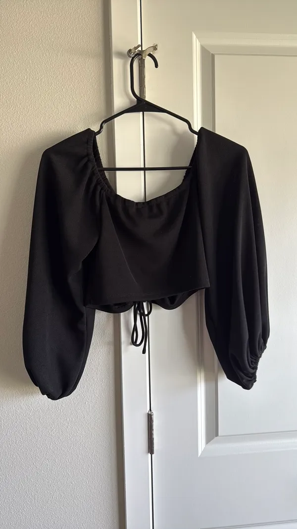 Princess Polly Long Sleeve Top Black - Image 6
