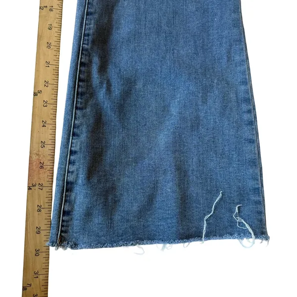 Free People We The Free CRVY Blue Denim backless jumpsuit Size 16 - Image 11