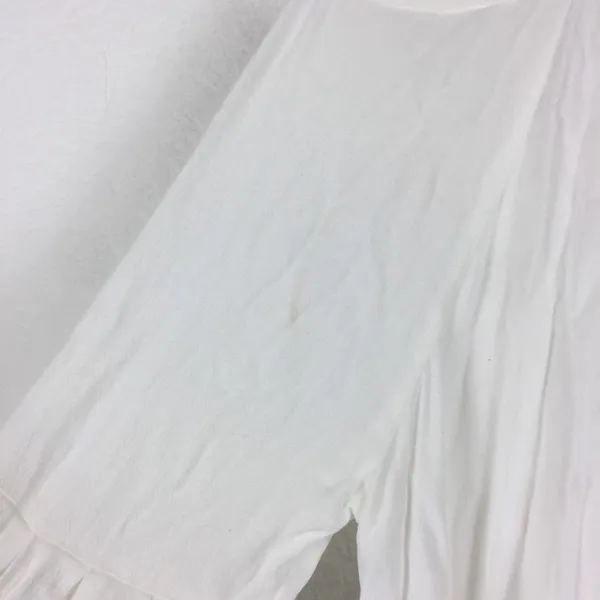 Free People Drift Away White Cold Shoulder Balloon Sleeves Tunic Dress Medium - Image 12
