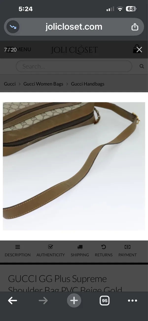 Gucci Vintage handbag/crossbody - Image 9