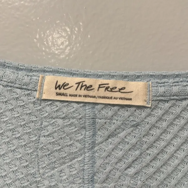 Free People We The Free Women’s Oversized Top Waffle Cozy Warm Travel Sz S - Image 2
