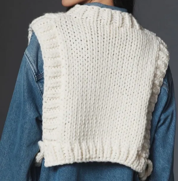 Anthropologie Knit Sweater Vest - Image 3