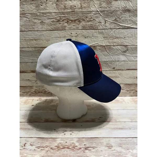 New Era Boston Red Sox Baseball Cap Hat Iridescent Snapback Adjustable Women's Blue - Image 2