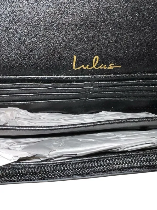 Lulu's Leopard Print Chain-Handle Wallet Clutch - Brown/Tan/Black - Image 7