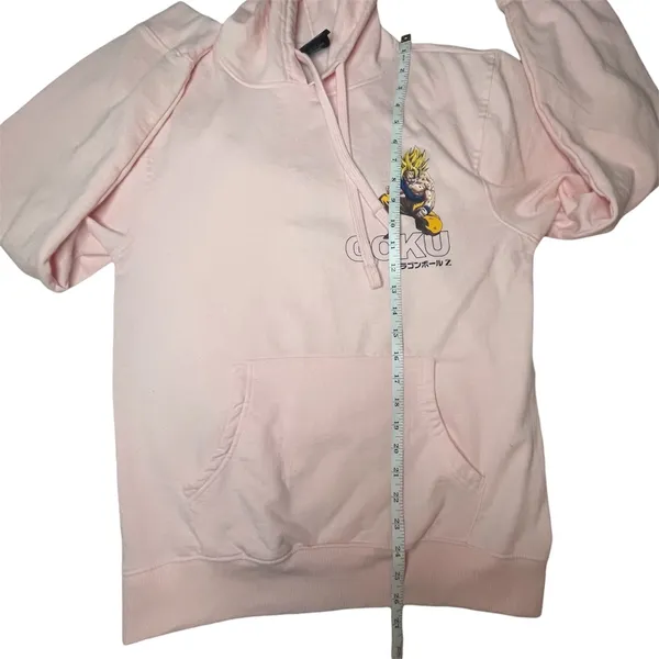 Dragon Ball Z Goku Pink Hoodie Super Saiyan‎ Anime Graphic Pullover Sz Small - Image 11