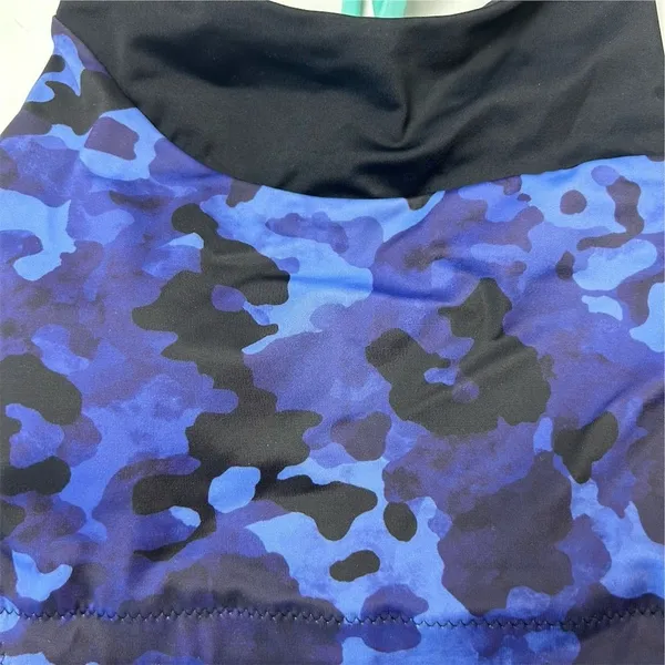 Athleta Women's Camo High Neck Bikini Top Size S‎ Multicolor Athletic NWT - Image 5