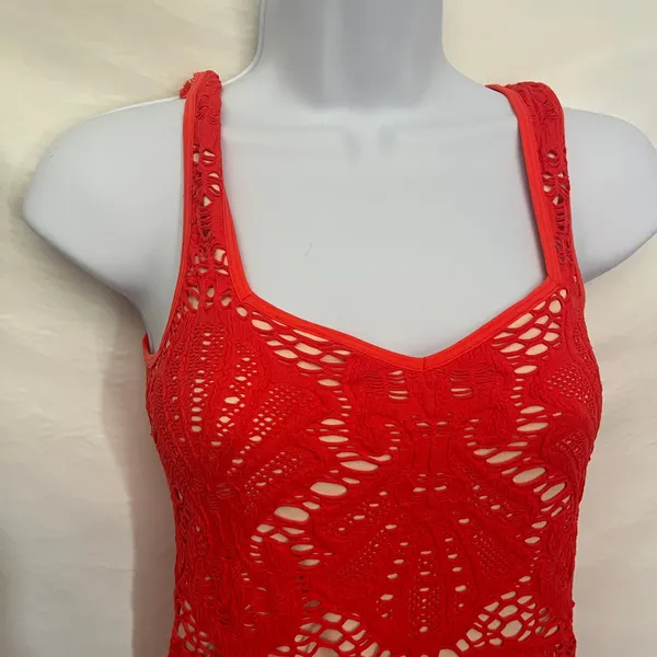 Intimately Free People Crochet Coverup Dress Sz M/L Festival Boho Resort Y2K - Image 3