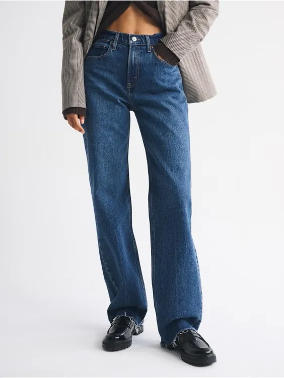 Abercrombie & Fitch The 90s Straight Ultra High Rise Jean Size 26 (2 Long) New - Image 2