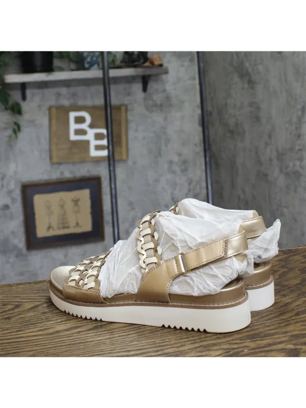 NWT Easy Spirit Warna Woven Slingback Sandal SEWARNA3 Gold Multi 9M - Image 8