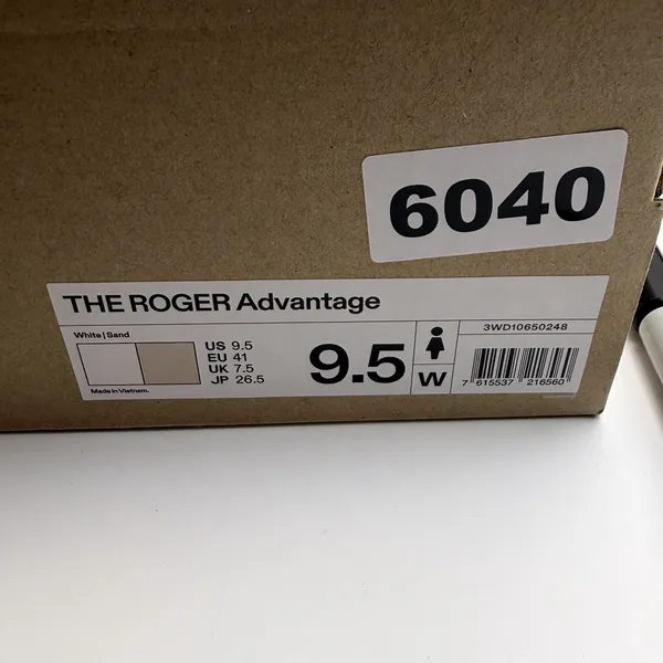 NIB Women's THE ROGER Advantage Tennis Sneaker Size 9.5 White/Sand‎ - Image 10