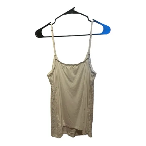 Pulse bright white Sequin Camisole size large - Image 2