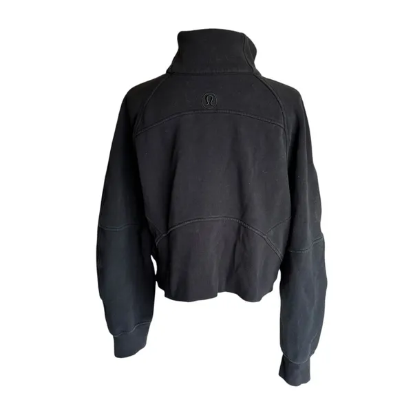 Lululemon - Scuba 1/4 Zip Pullover Sweatshirt Black Sz M/L - Image 4