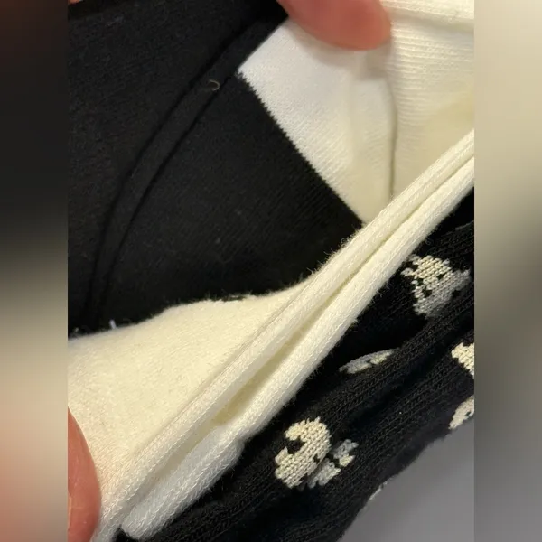 Kate Spade New York Black Crew Socks 3-Pack Bow Print NWT - Image 5