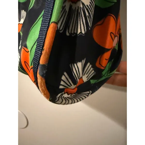 Kate Spade The Little Better Sam‎ Daisy Vines Medium Tote Rich Navy Multicolor J - Image 5